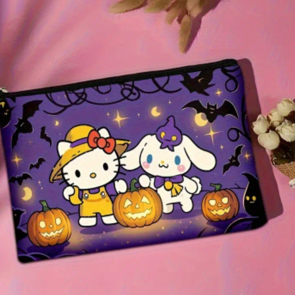 Cinnamoroll & Hello Kitty Halloween Themed Cosmetics Case/Pouch